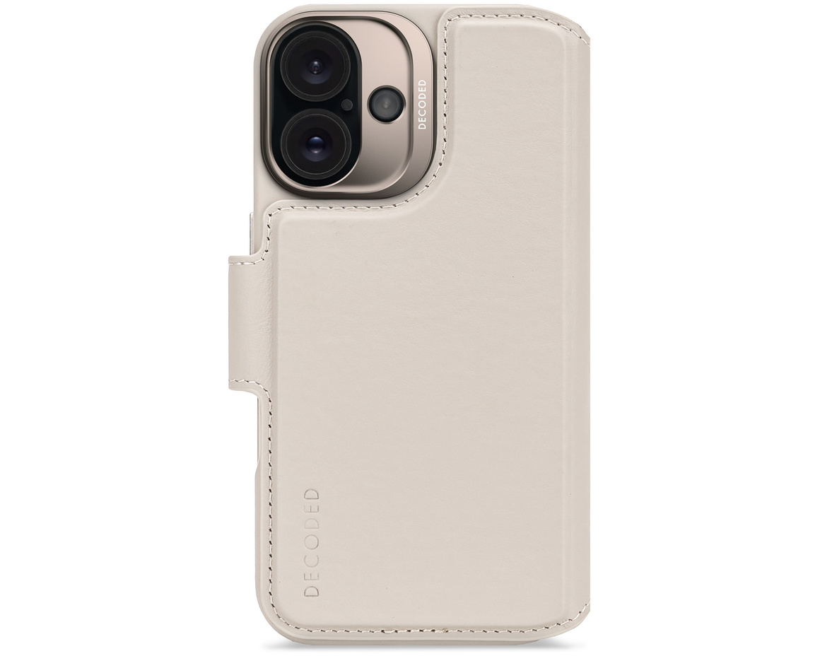 Decoded - Leather Detachable Wallet till iPhone 16 Clay