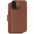 Decoded - Leather Detachable Wallet till iPhone 16 Plus Brun