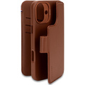Decoded - Leather Detachable Wallet till iPhone 16 Plus Brun