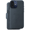 Decoded - Leather Detachable Wallet till iPhone 16 Plus Marinblå