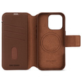 Decoded - Leather Detachable Wallet till iPhone 16 Pro Brun