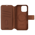 Decoded - Leather Detachable Wallet till iPhone 16 Pro Max Brun