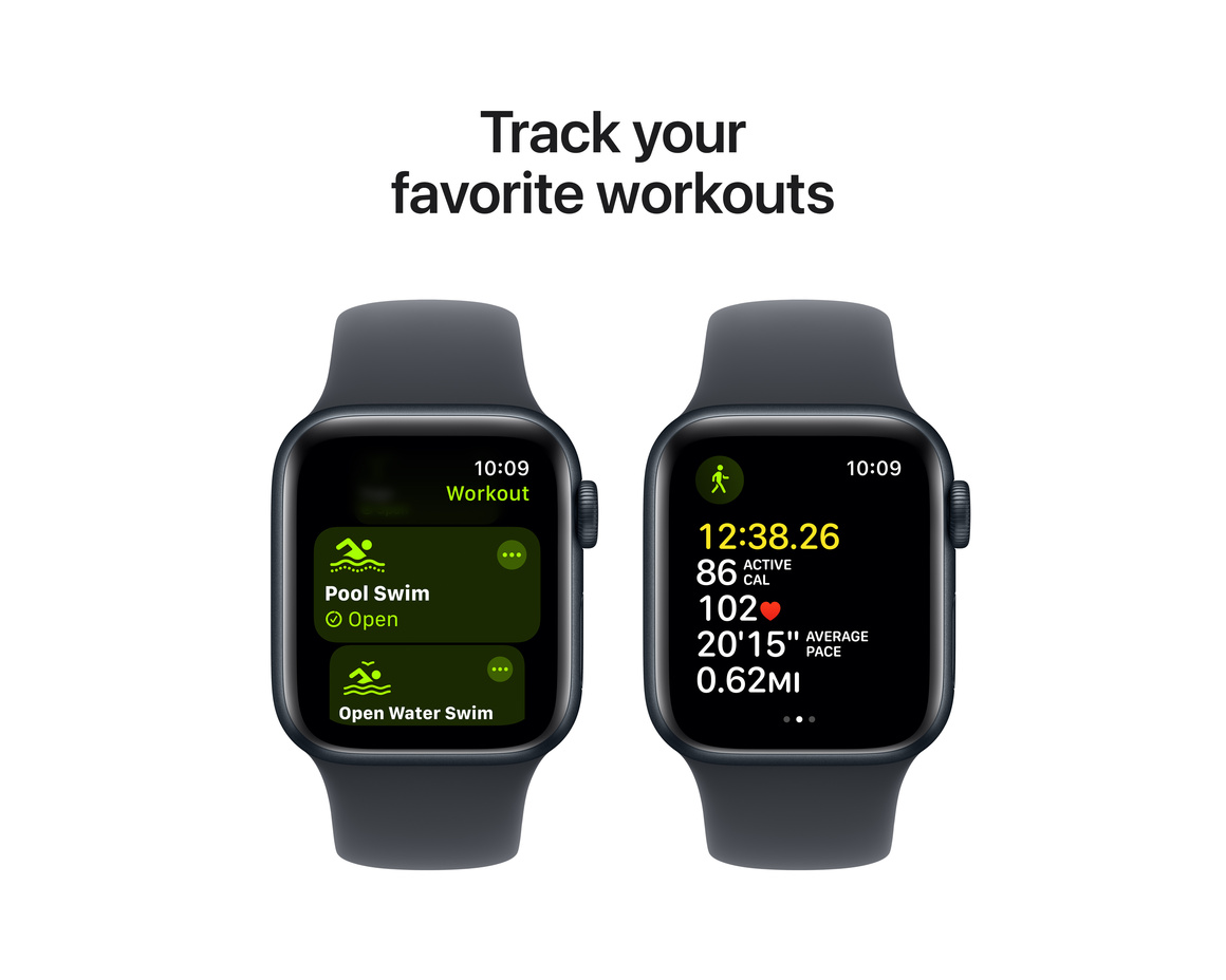 Apple Watch SE Midnatt 40mm GPS S/M