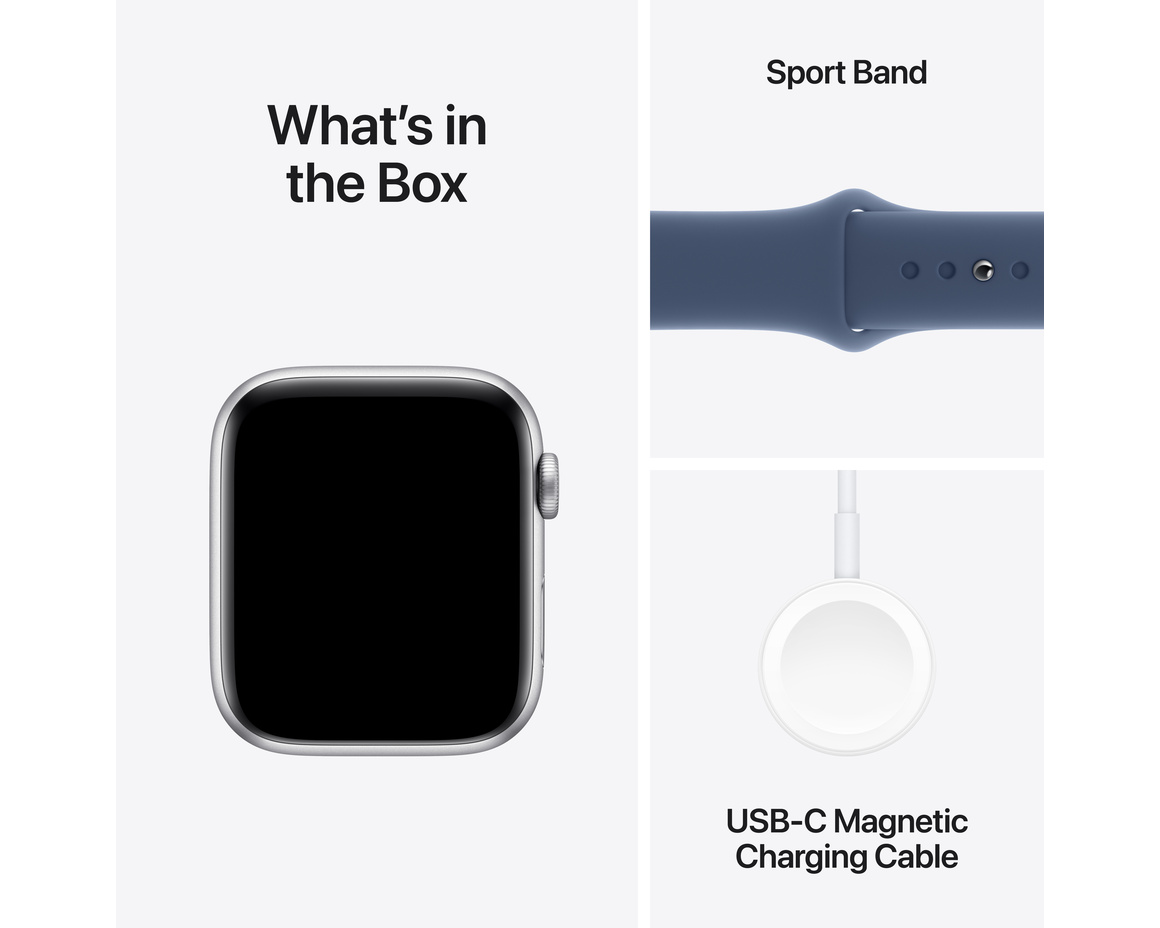 Apple Watch SE Silver 44mm GPS M/L