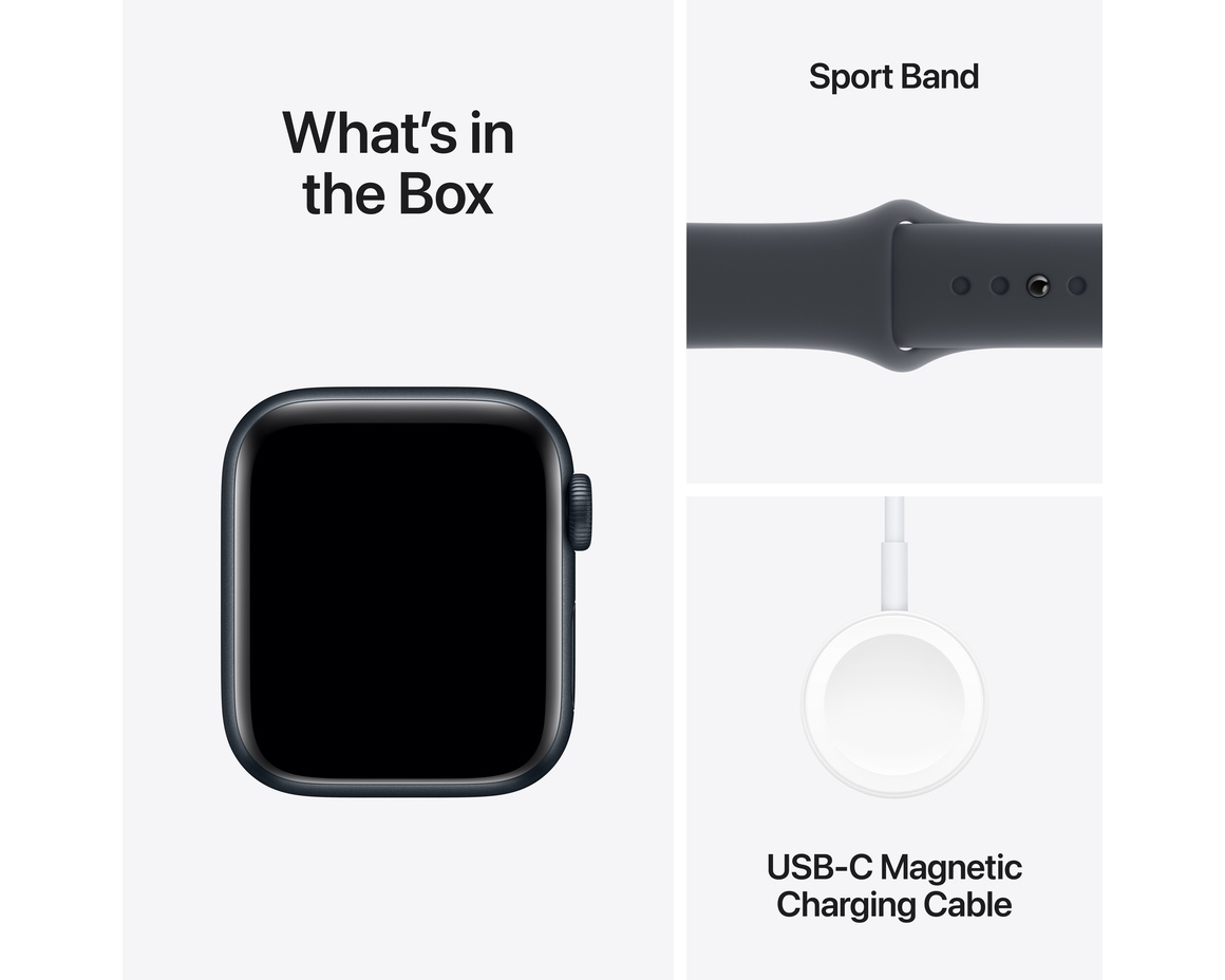 Apple Watch SE Midnatt 40mm GPS + Cellular M/L