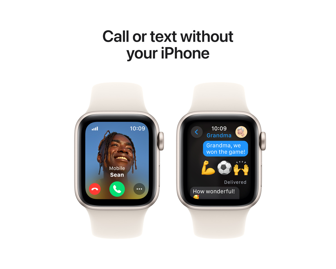 Apple Watch SE Stjärnglans 40mm GPS + Cellular M/L