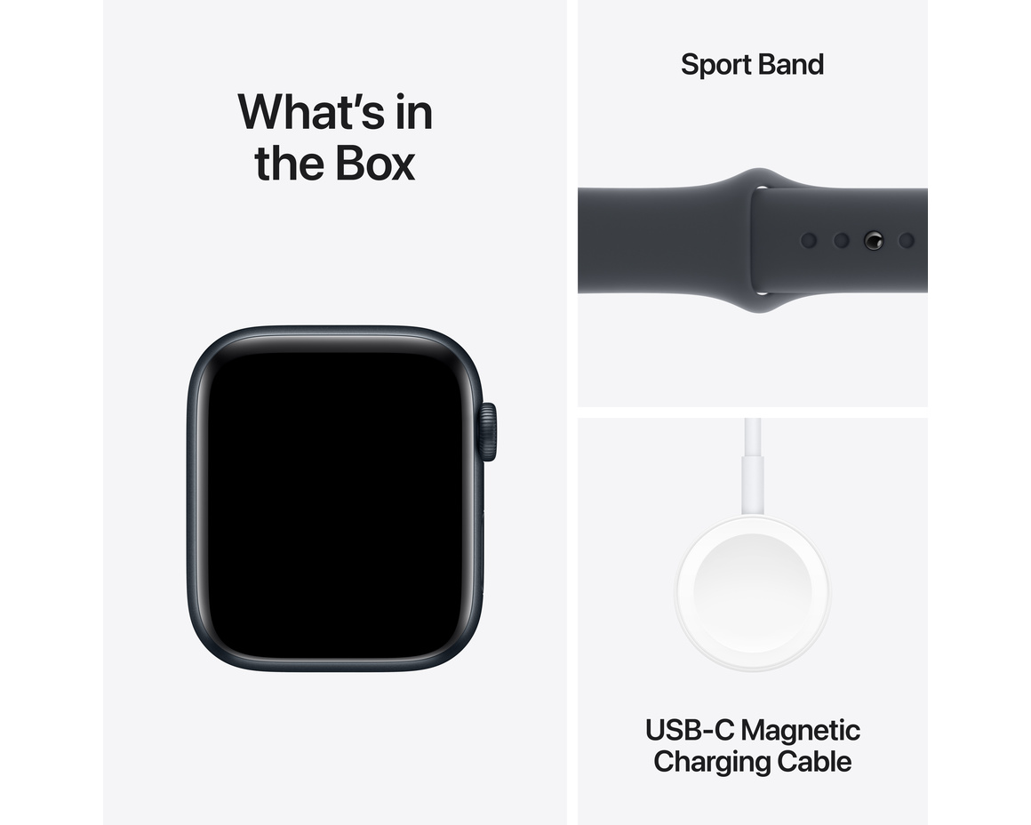Apple Watch SE Midnatt 44mm GPS + Cellular M/L
