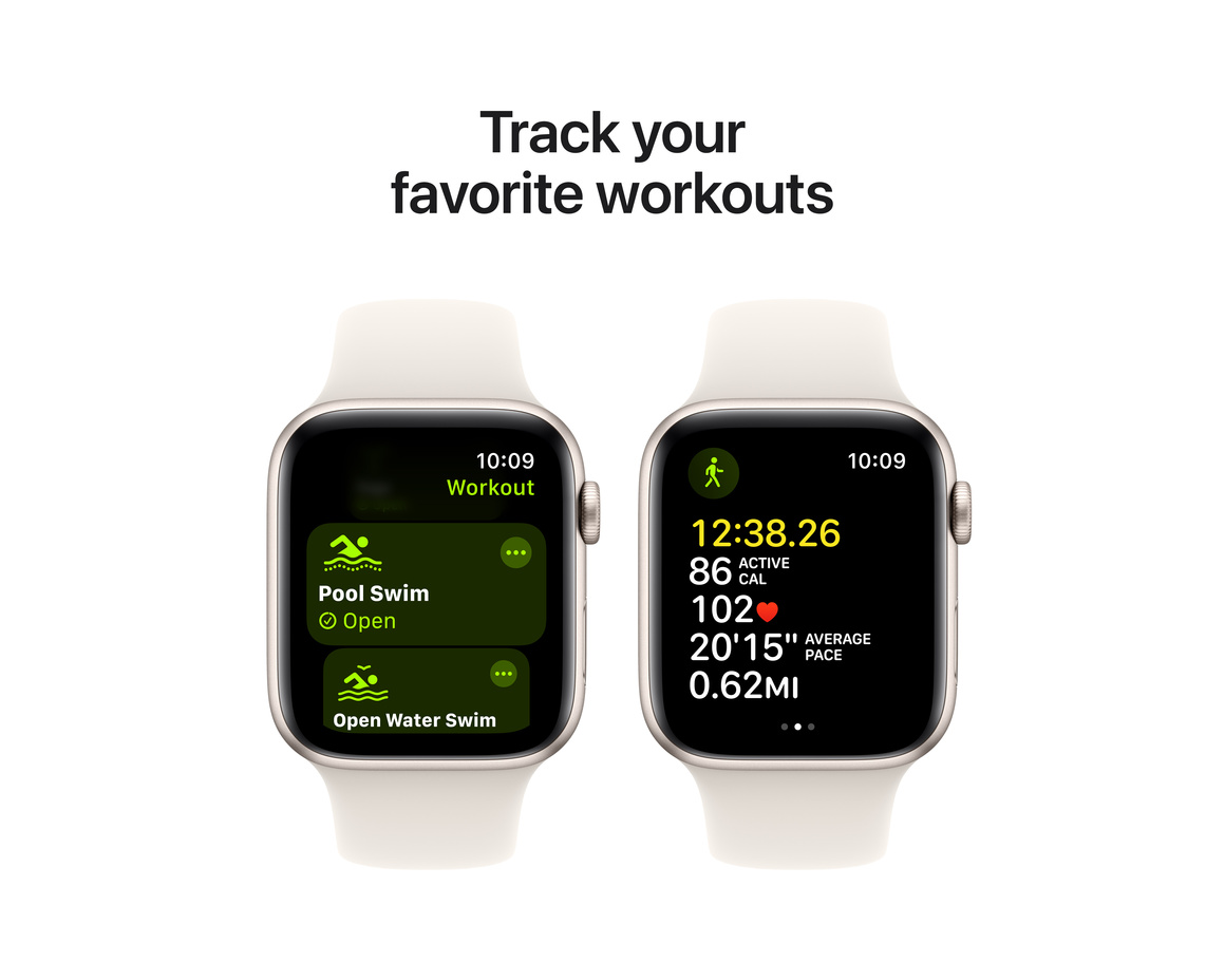 Apple Watch SE Stjärnglans 44mm GPS + Cellular S/M