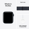Apple Watch SE med Sportloop 2024 Midnatt 40mm GPS + Cellular