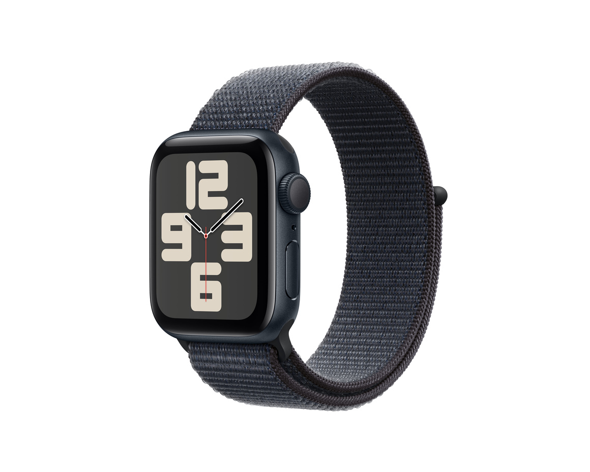 Apple Watch SE med Sportloop 2024 Midnatt 40mm GPS