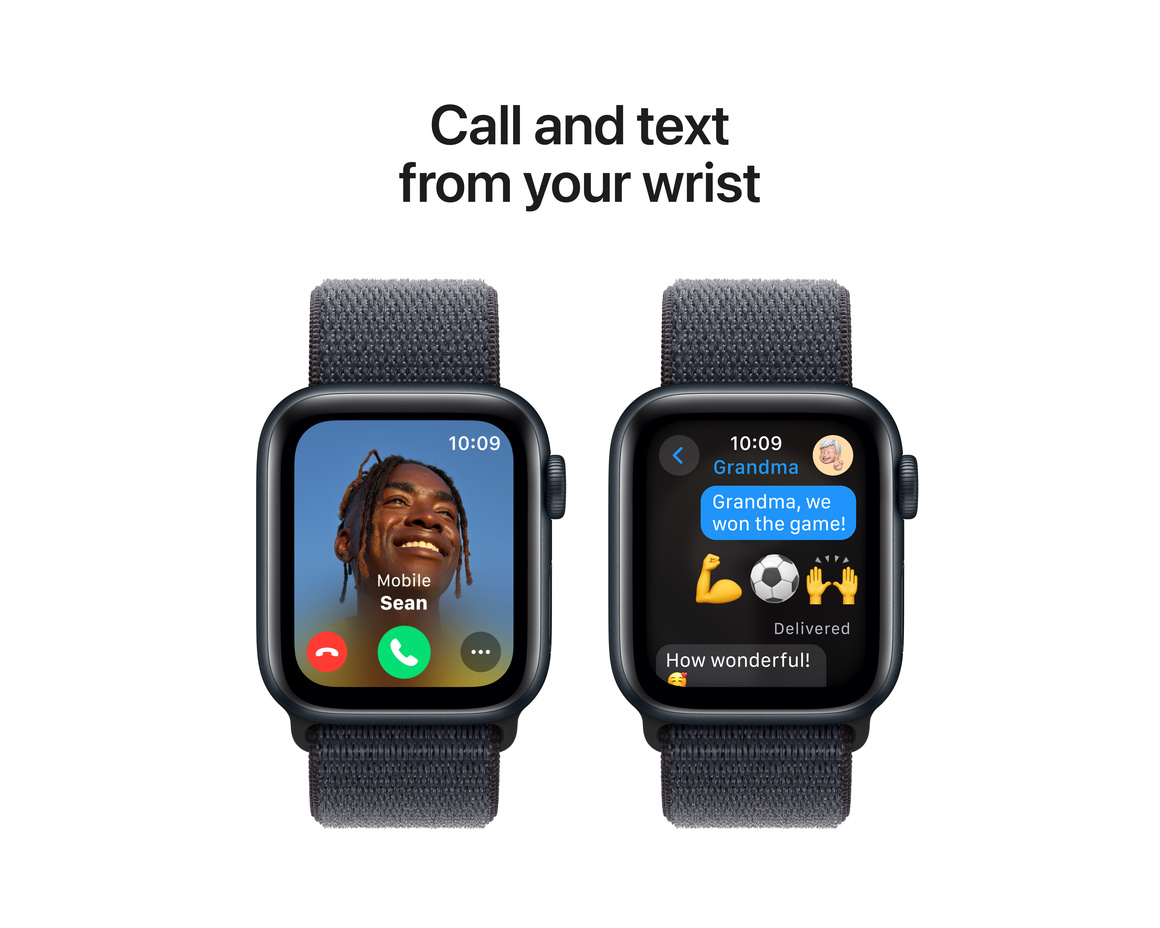 Apple Watch SE med Sportloop 2024 Midnatt 40mm GPS
