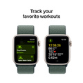 Apple Watch SE med Sportloop 2024 Stjärnglans 40mm GPS