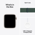 Apple Watch SE med Sportloop 2024 Stjärnglans 40mm GPS