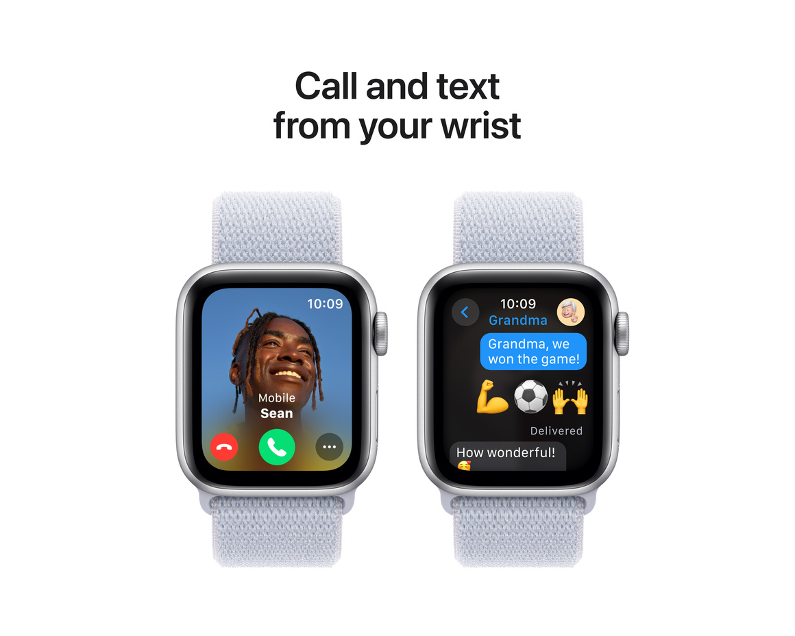 Apple Watch SE med Sportloop 2024 Silver 40mm GPS