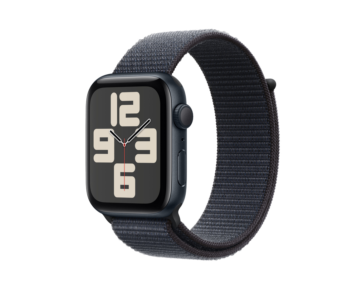 Apple Watch SE med Sportloop 2024 Midnatt 44mm GPS
