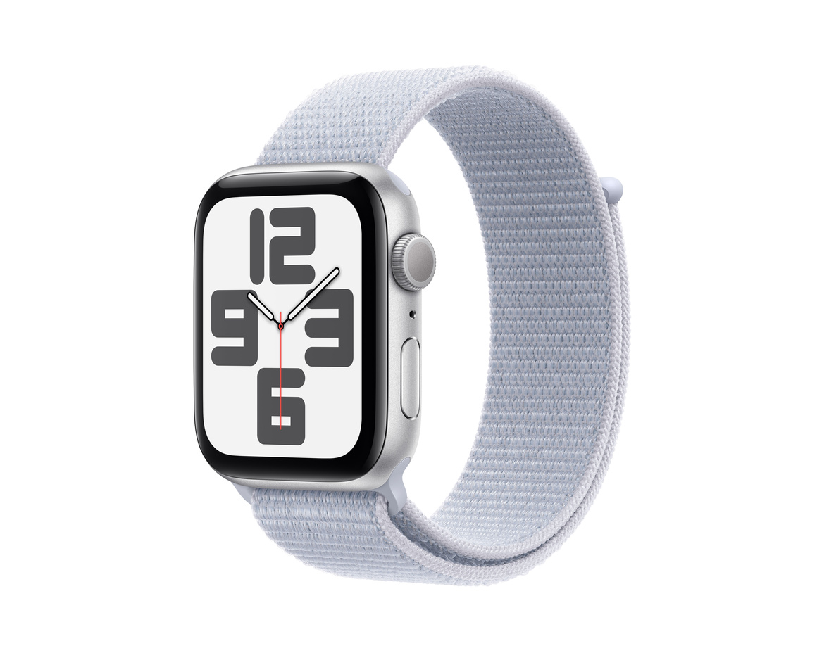 Apple Watch SE med Sportloop 2024 Silver 44mm GPS