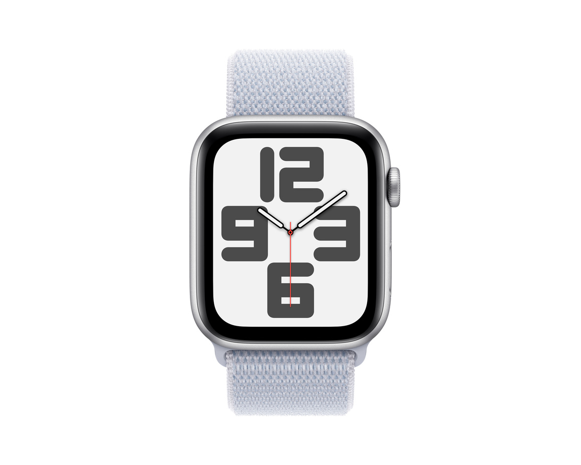 Apple Watch SE med Sportloop 2024 Silver 44mm GPS