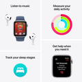 Apple Watch SE med Sportloop 2024 Silver 44mm GPS