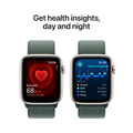 Apple Watch SE med Sportloop 2024 Stjärnglans 44mm GPS + Cellular