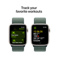Apple Watch SE med Sportloop 2024 Stjärnglans 44mm GPS + Cellular