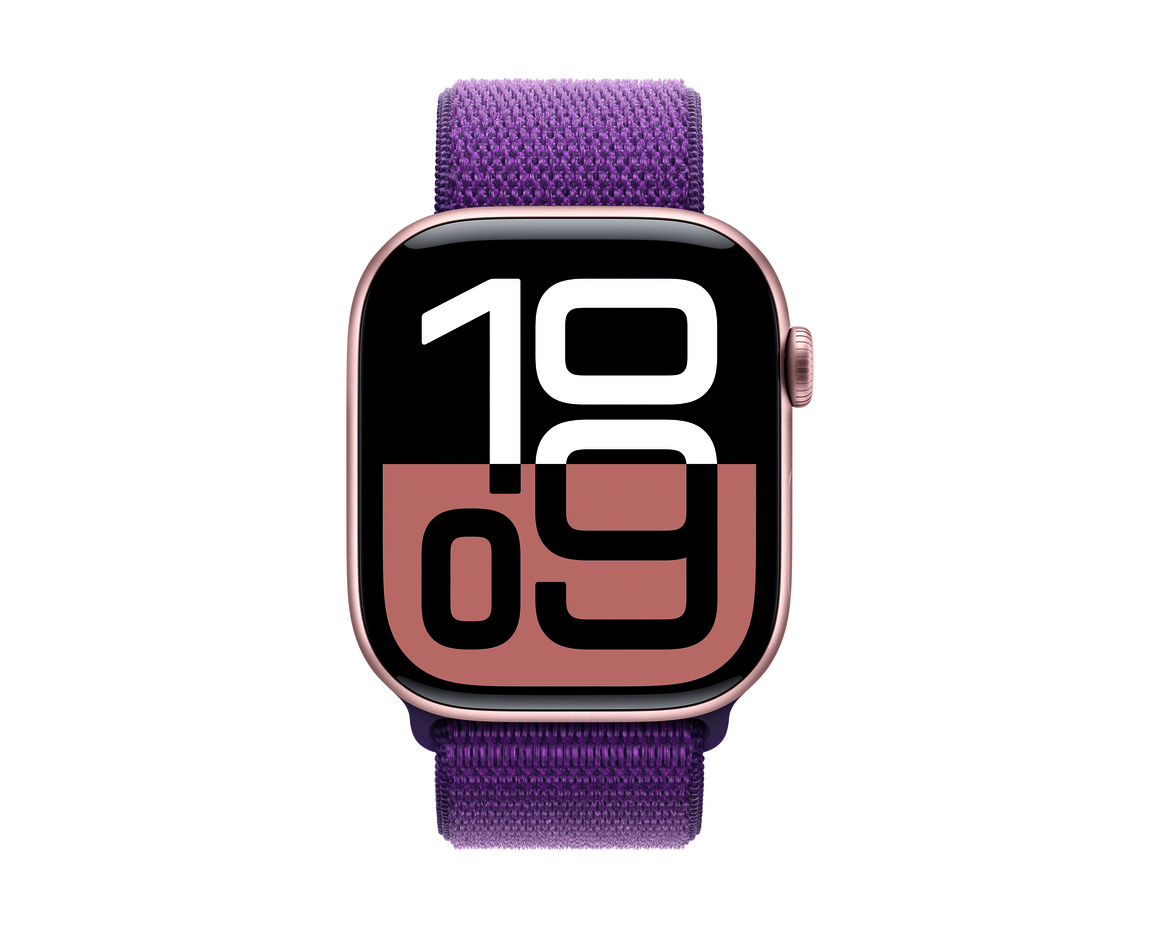 Apple Watch 46mm Plommon Sportloop