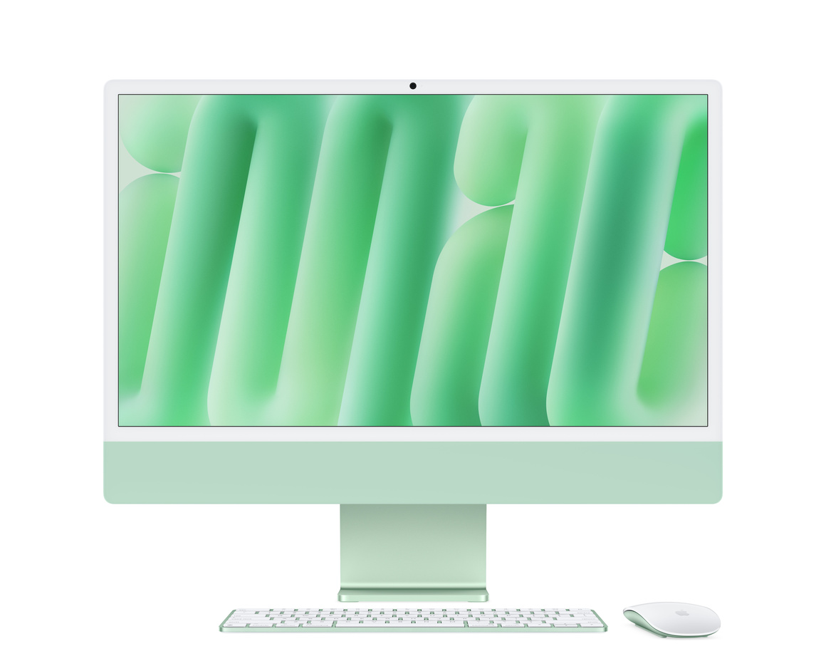iMac 24 Retina 4.5K (2024) M4 8-core CPU, 8-core GPU/16GB/256GB SSD Grön