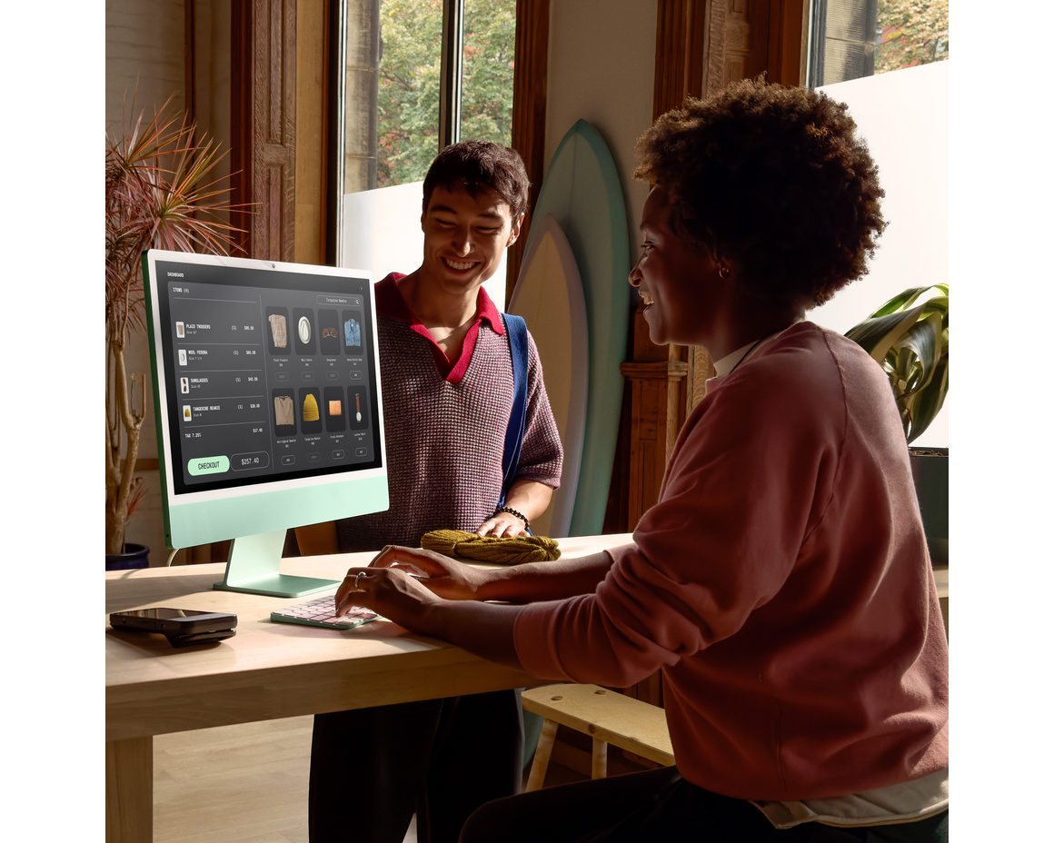 iMac 24 Retina 4.5K (2024) M4 8-core CPU, 8-core GPU/16GB/256GB SSD Blå