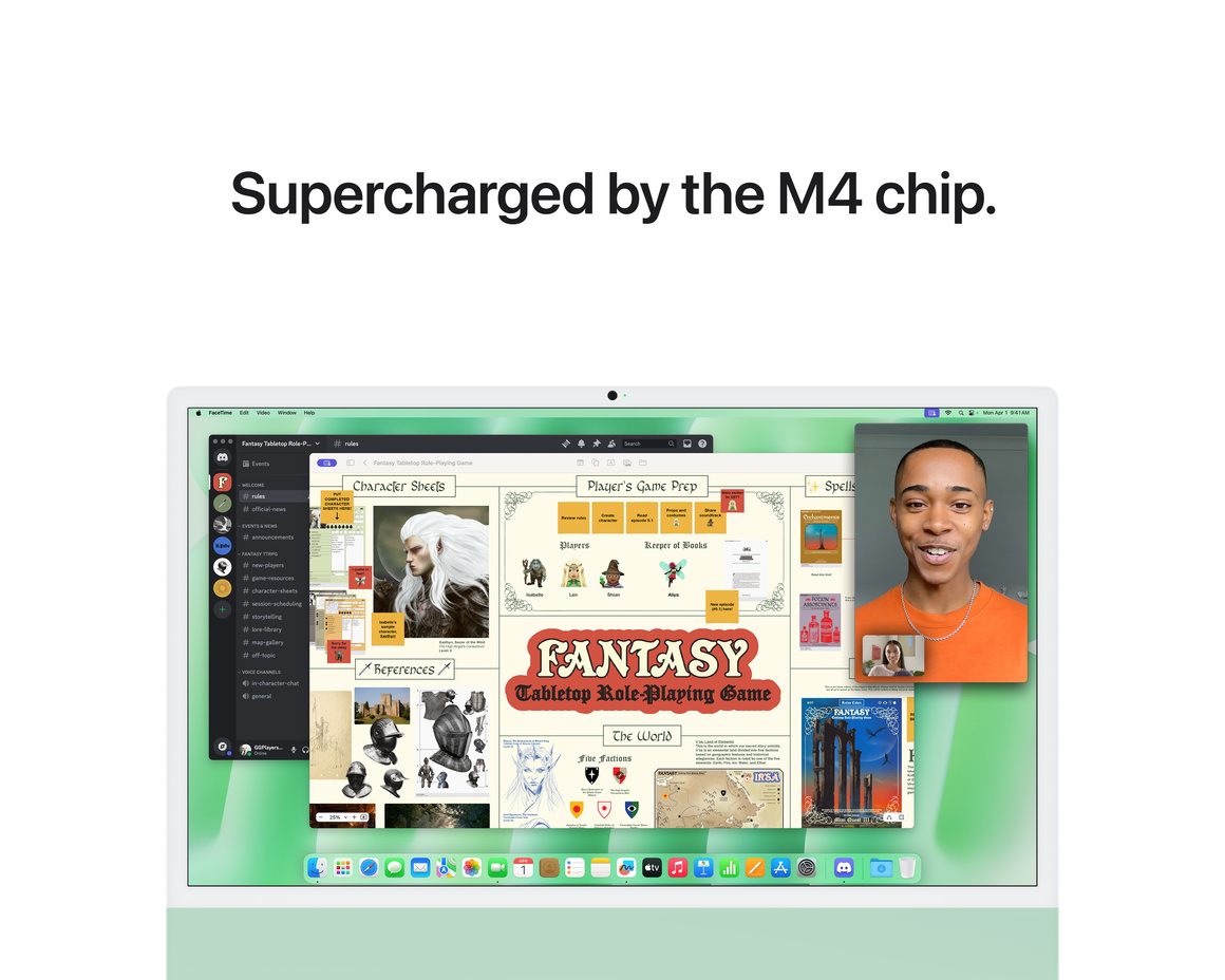 iMac 24 Retina 4.5K (2024) M4 10-core CPU, 10-core GPU/16GB Grön 512 GB