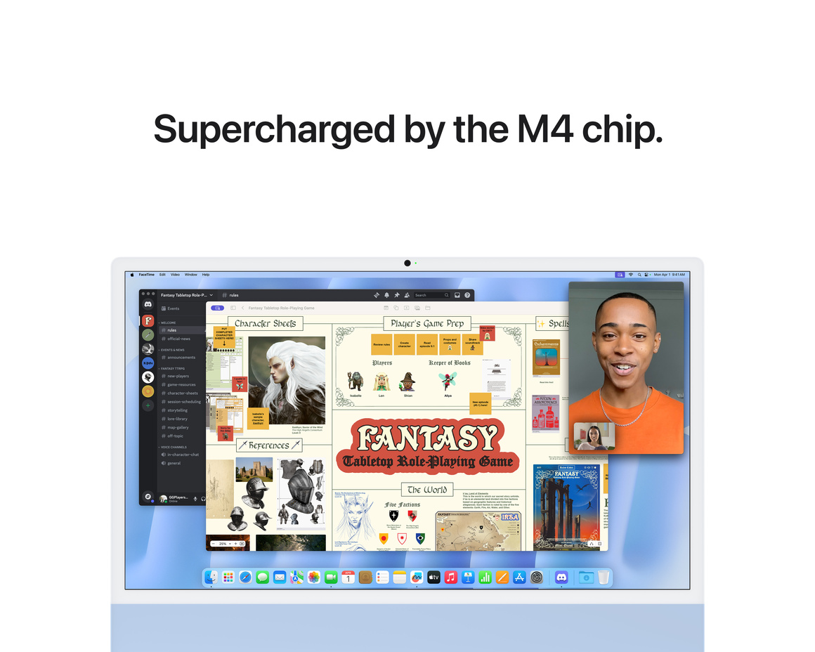 iMac 24 Retina 4.5K (2024) M4 10-core CPU, 10-core GPU/16GB Blå 256 GB