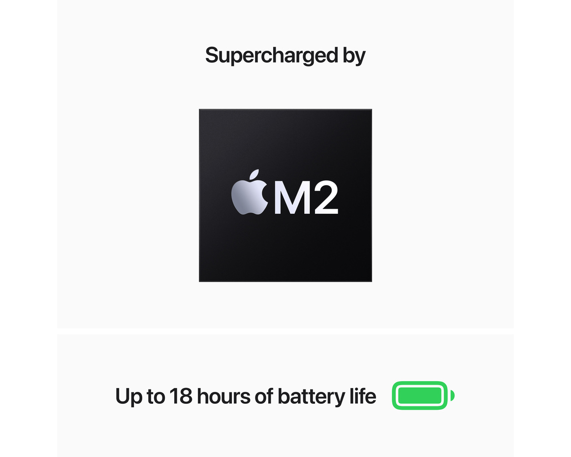 MacBook Air 13 M2 8-core CPU, 8-core GPU/16GB/256GB Midnatt
