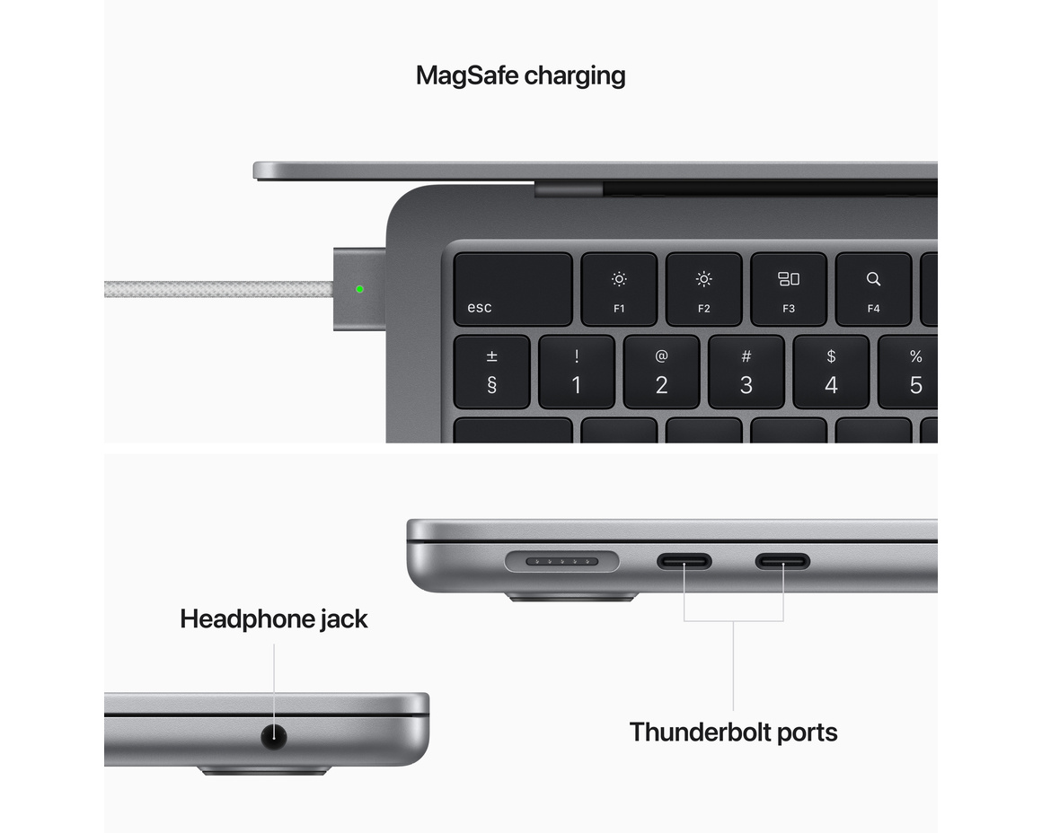 MacBook Air 13 M2 8-core CPU, 8-core GPU/16GB/256GB Rymdgrå