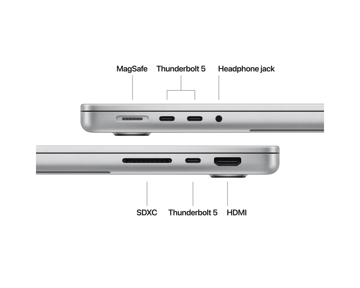 MacBook Pro 14 M4 Max 14‑core CPU, 32‑core GPU/36GB/1TB SSD Silver