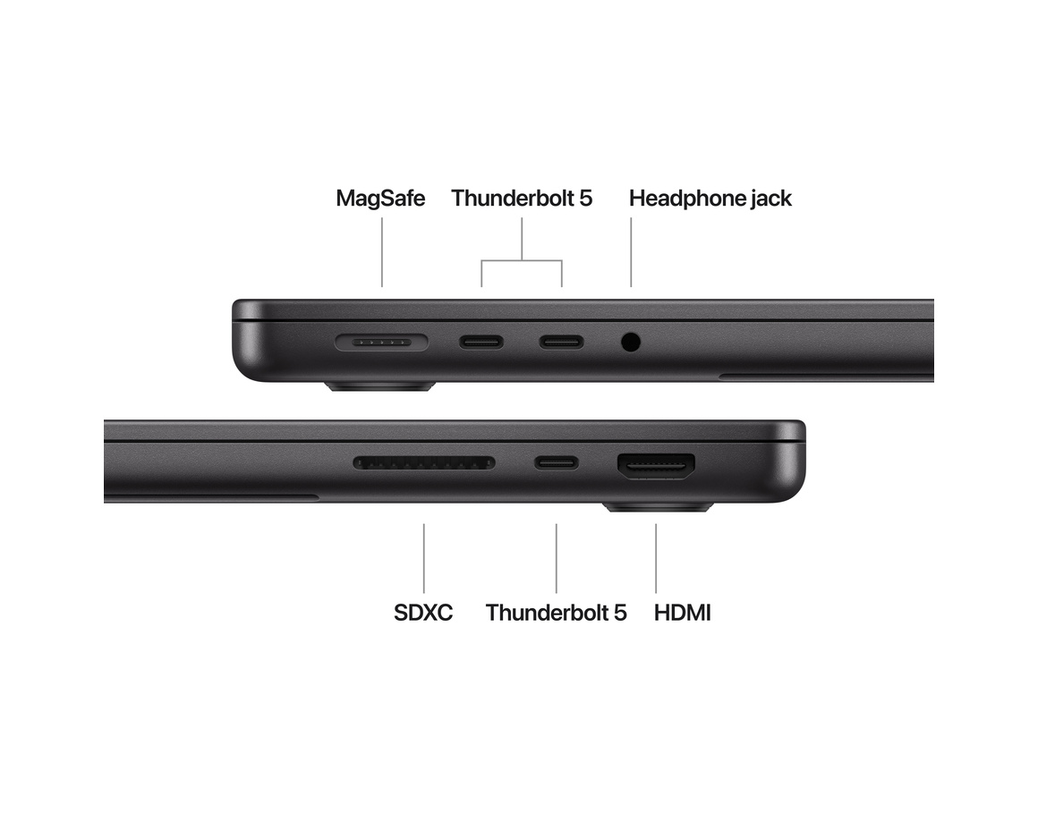 MacBook Pro 14 M4 Max 14‑core CPU, 32‑core GPU/36GB/1TB SSD Rymdsvart