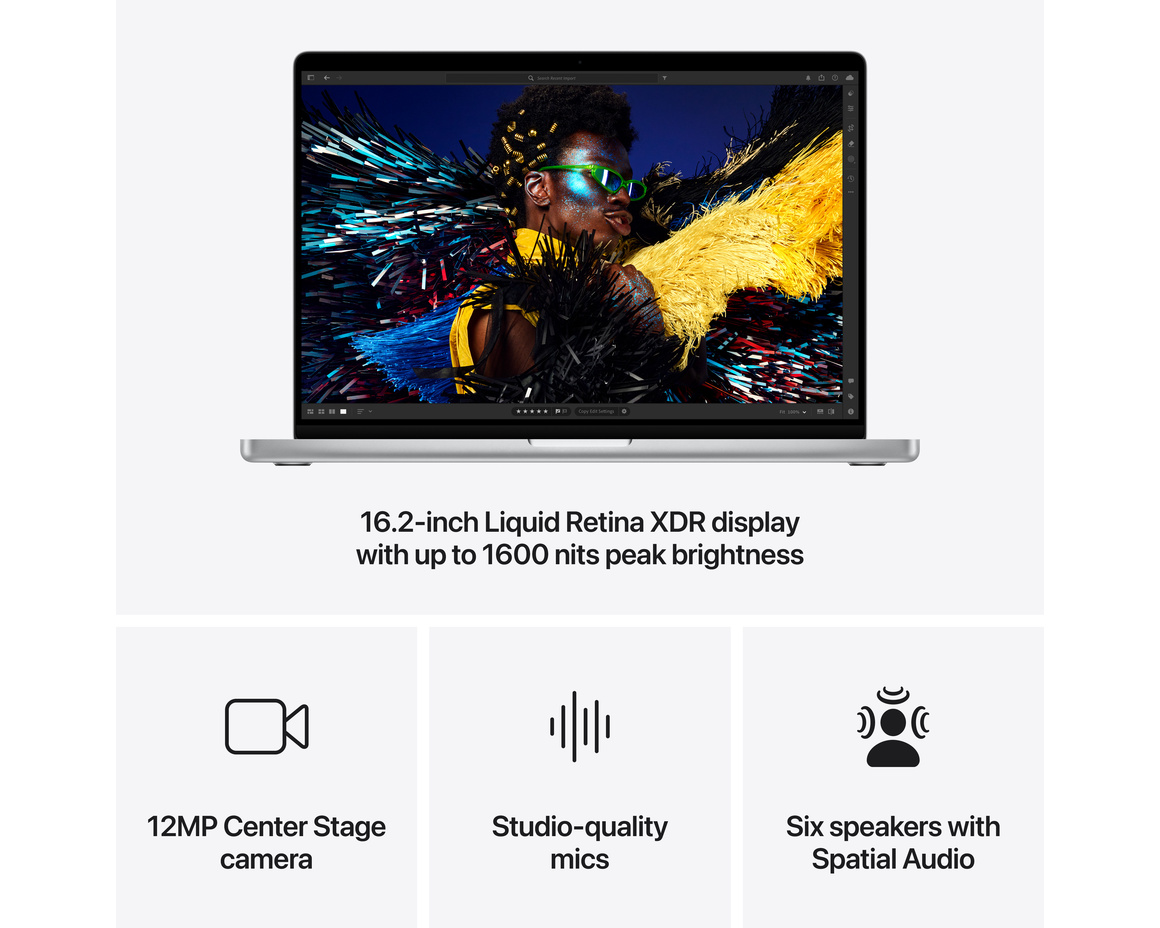 MacBook Pro 16 M4 Max 14‑core CPU, 32‑core GPU/36GB/1TB SSD Silver