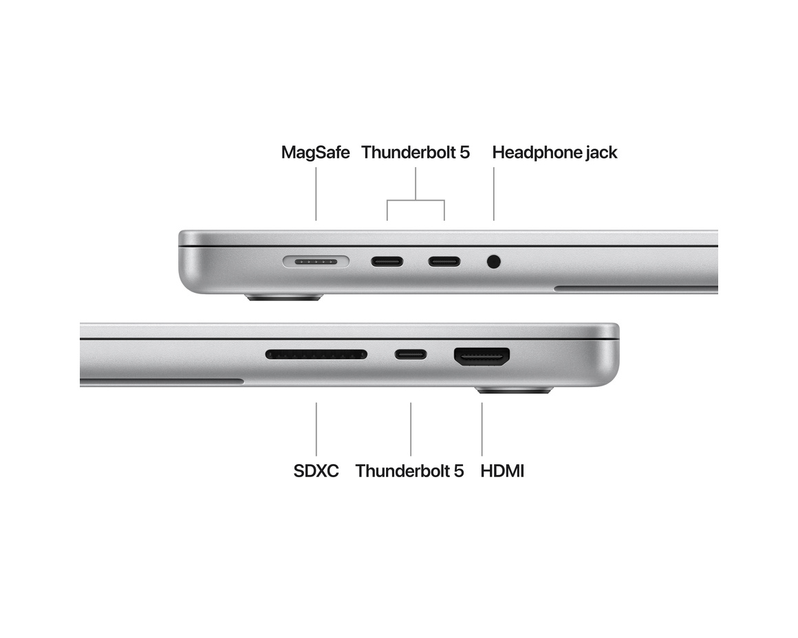 MacBook Pro 16 M4 Max 14‑core CPU, 32‑core GPU/36GB/1TB SSD Silver