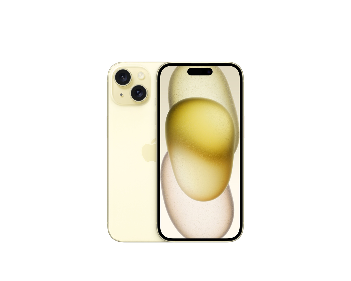 iPhone 15 128GB Gul - Gradering C (begagnad)