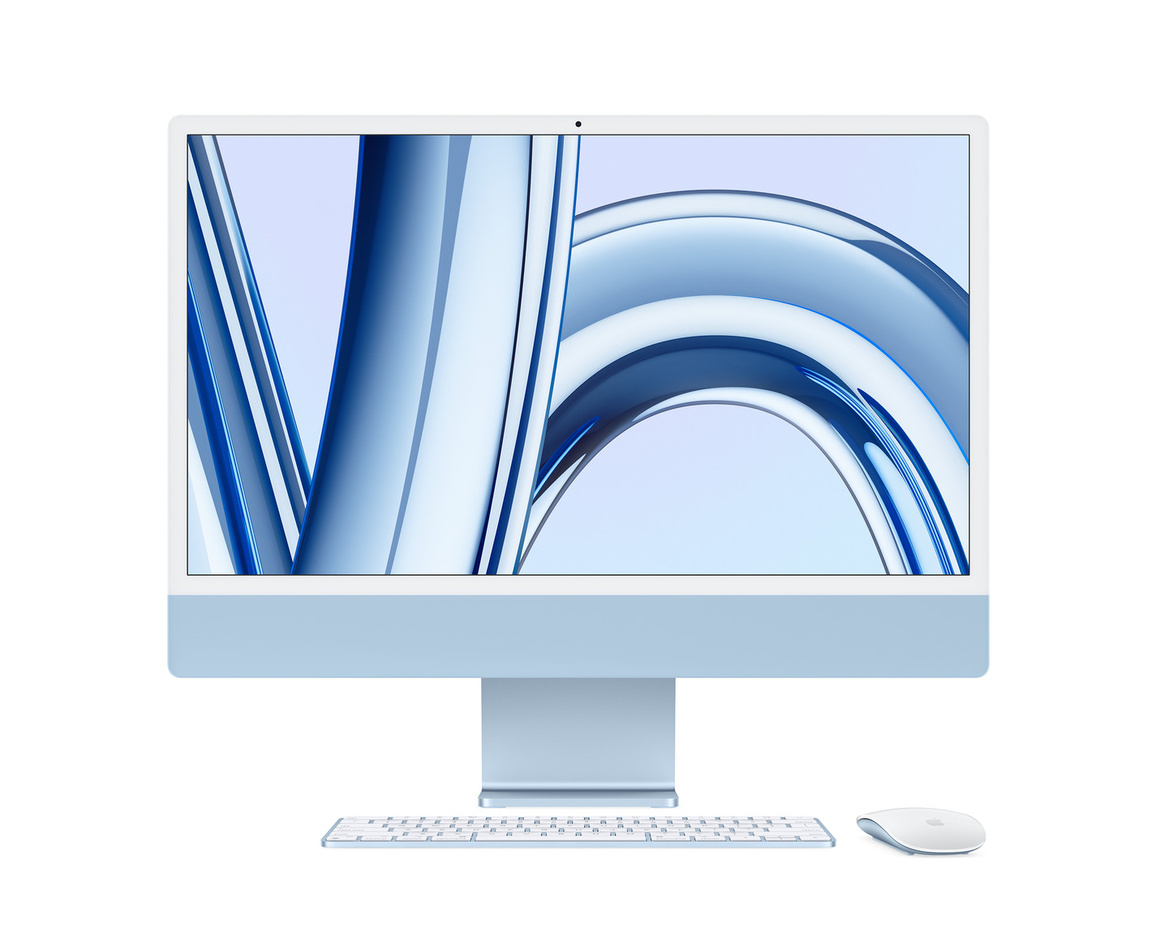 iMac 24 Retina 4.5K (2023) M3 8-core CPU, 10-core GPU/8GB/256GB SSD - Blå (begagnad)