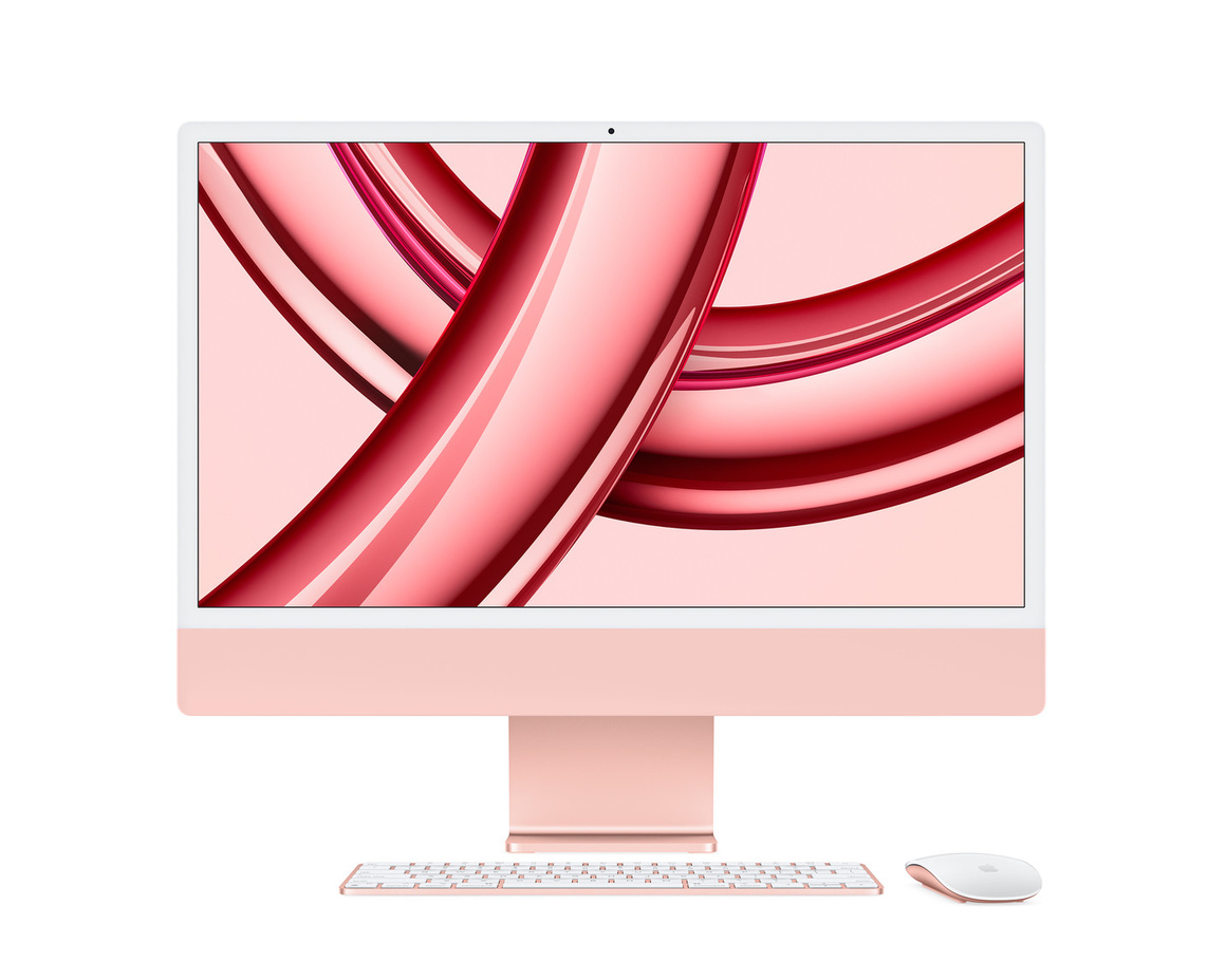 iMac 24 Retina 4.5K (2023) M3 8-core CPU, 10-core GPU/8GB/256GB SSD - Rosa (begagnad)