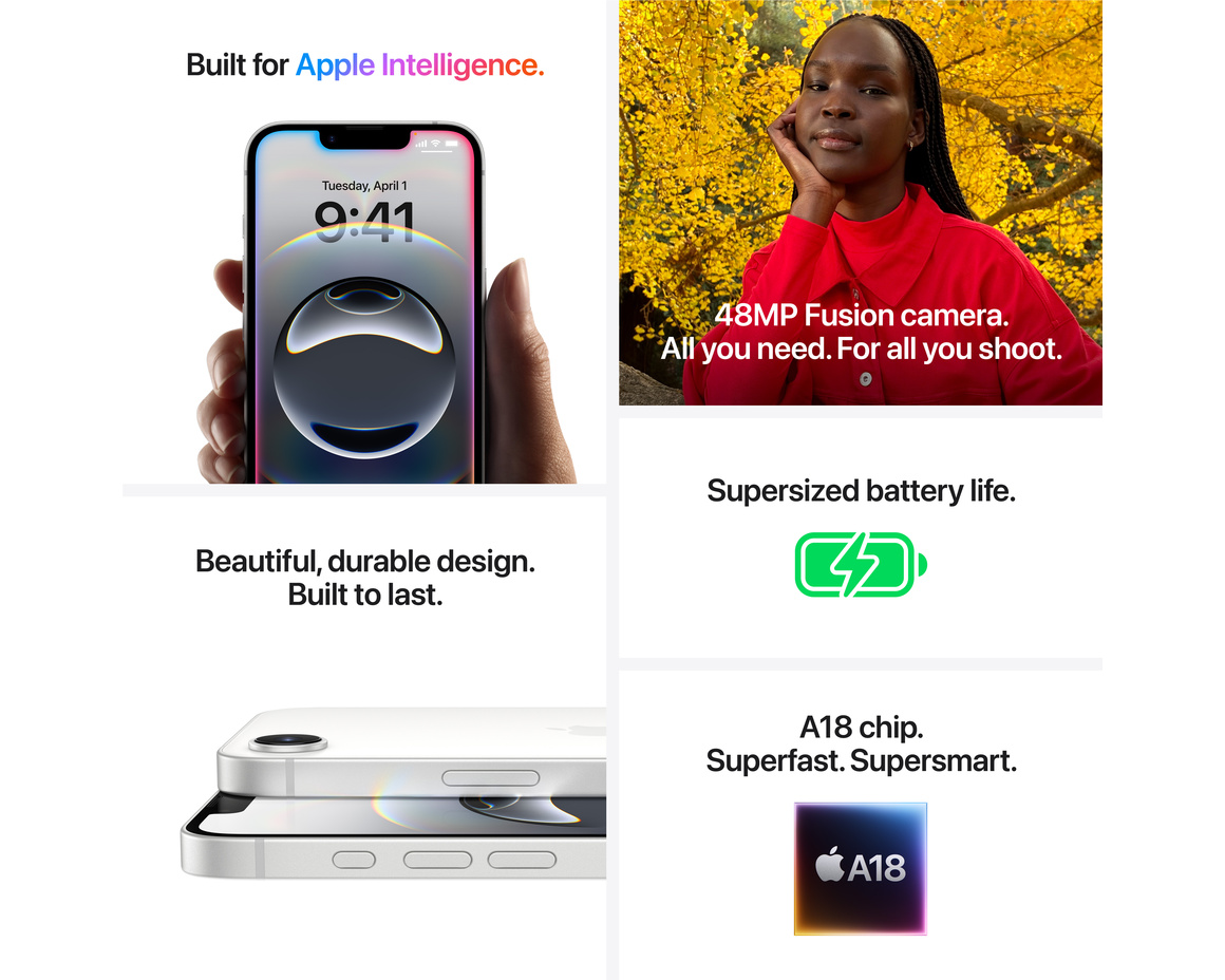 iPhone 16e Vit 128GB
