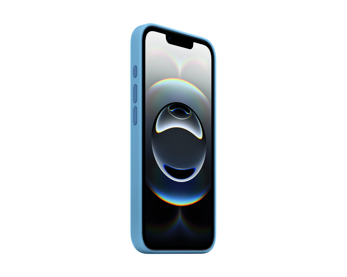 iPhone 16e Silikonskal Vinterblå