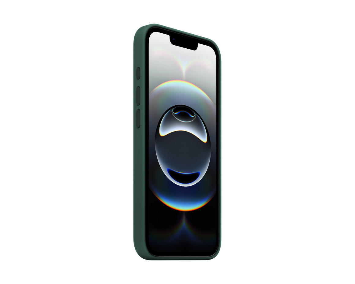 iPhone 16e Silikonskal Blågrön