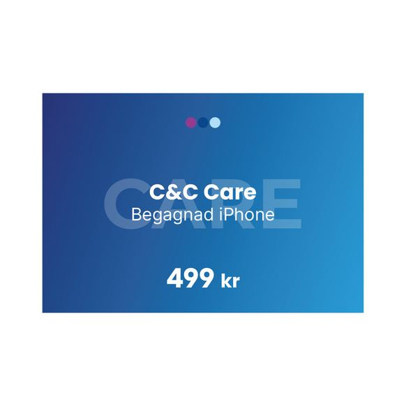 C&C Care 12 mån - Begagnad iPhone C&C Care 12 mån - Begagnad iPhone