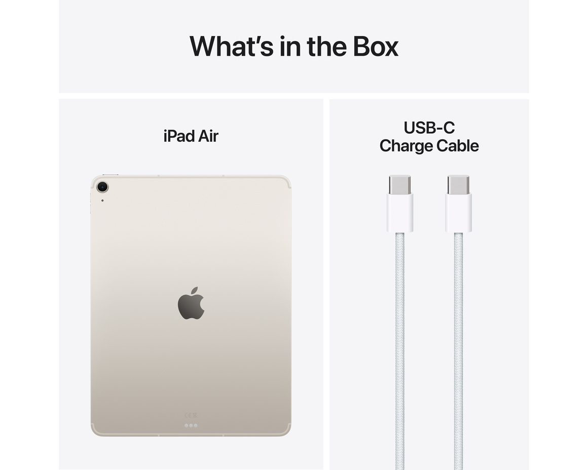 iPad Air 13 M3 Wi-Fi + Cellular 128GB - Stjärnglans