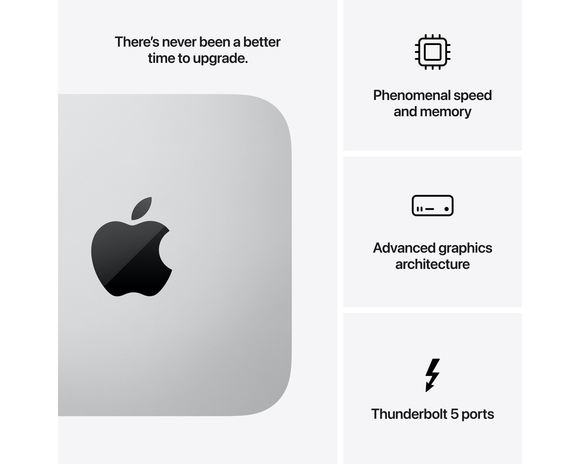 Mac Studio: Apple M4 Max chip med 14‑core CPU, 32‑core GPU, 36GB, 512GB