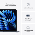 MacBook Air 15 M4 chip, 10-core CPU,10-core GPU/16GB/256GB SSD - Midnatt