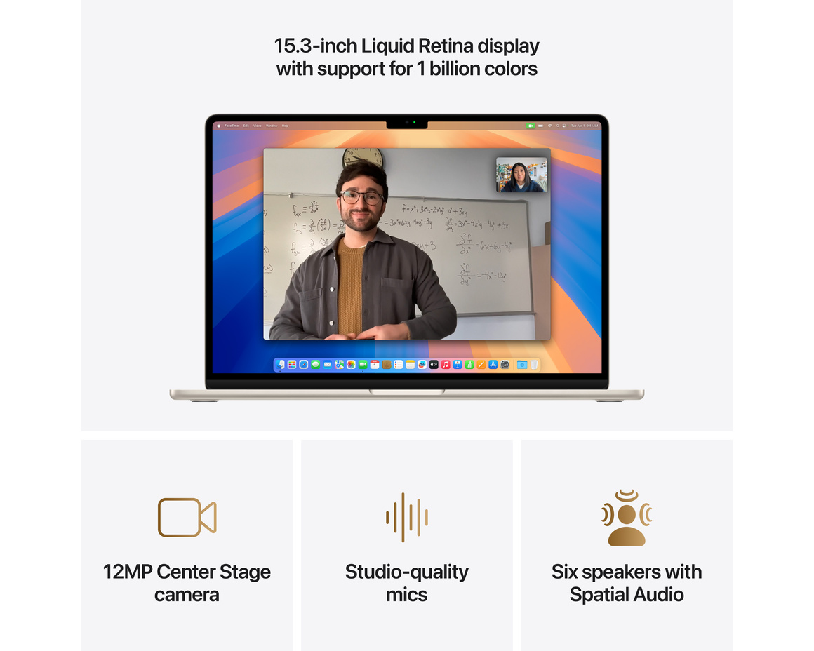 MacBook Air 15 M4 chip, 10-core CPU,10-core GPU/16GB/512GB SSD - Stjärnglans