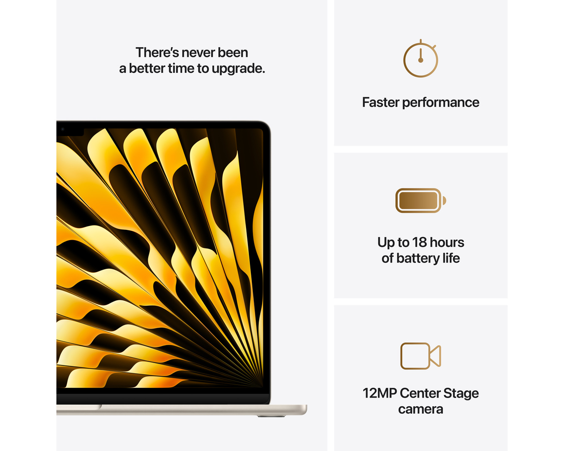 MacBook Air 15 M4 chip, 10-core CPU,10-core GPU/16GB/512GB SSD - Stjärnglans