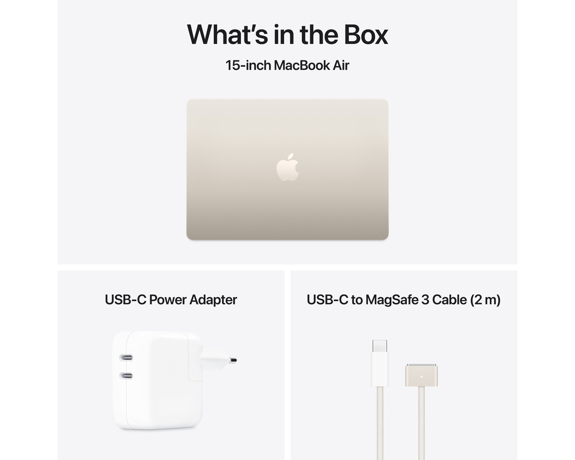 MacBook Air 15 M4 chip, 10-core CPU,10-core GPU/16GB/512GB SSD - Stjärnglans