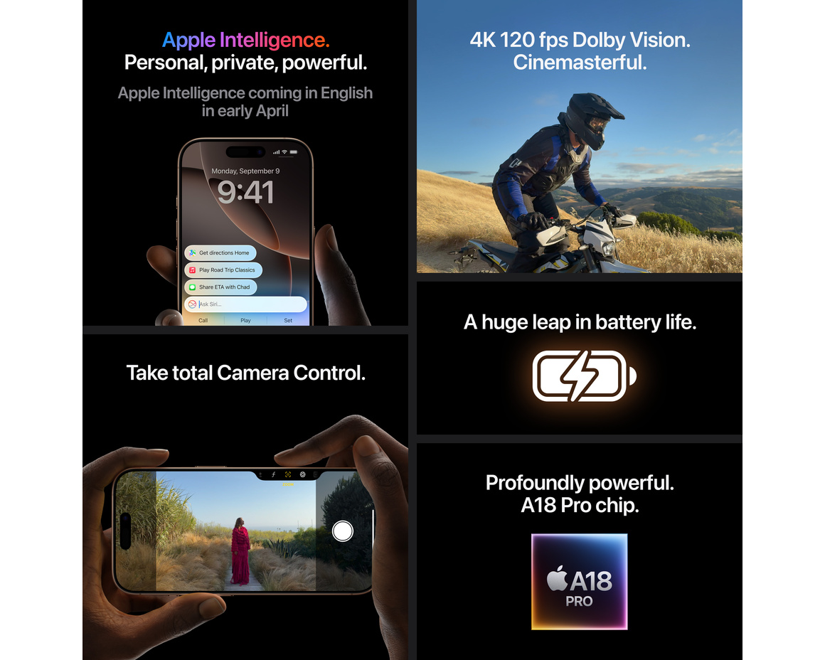 iPhone 16 Pro Max 512GB Sandfärgat Titan