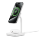 Cygnett Qi2 2-i-1 15W Trådlös Laddningsstation Vit Cygnett Qi2 2-i-1 15W Trådlös Laddningsstation Vit